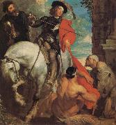 Anthony Van Dyck St Martin Dividing his Cloak oil